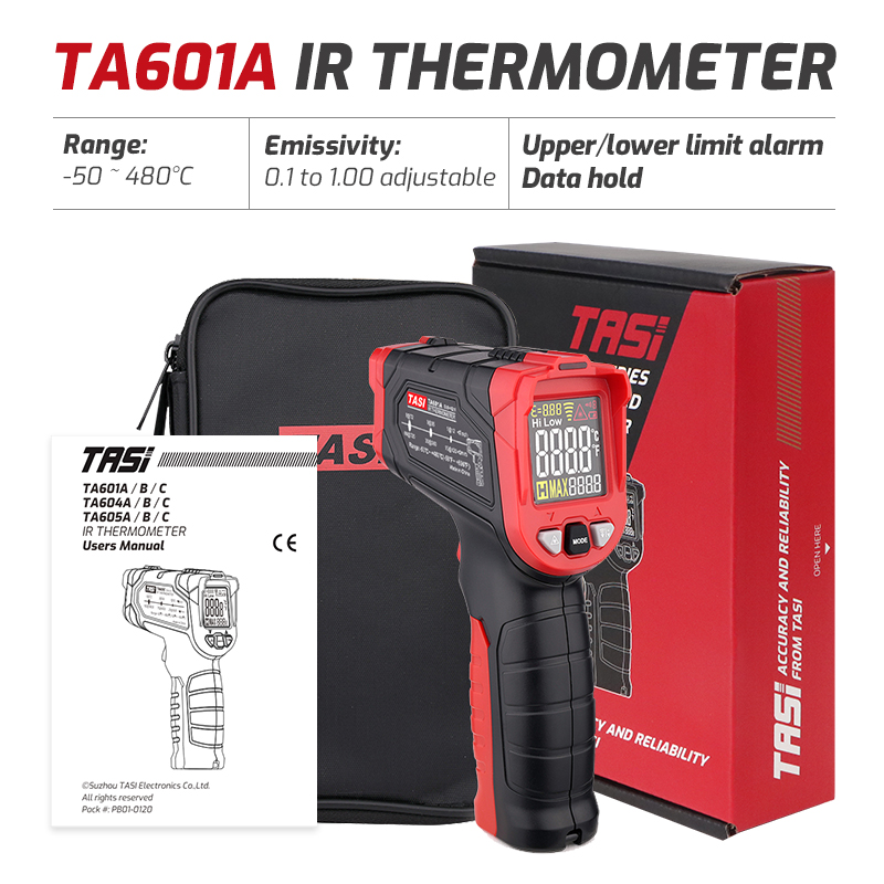 Industrial Laser Thermometer Gun - Termômetro Infravermelho TA601A TA601B TA601C, Pistola