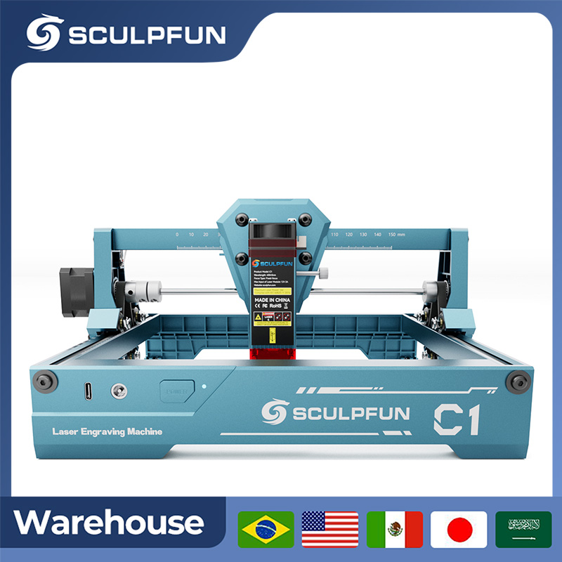 Industrial Laser Engraver - Sculpfun 3W C1 Mini Gravador a