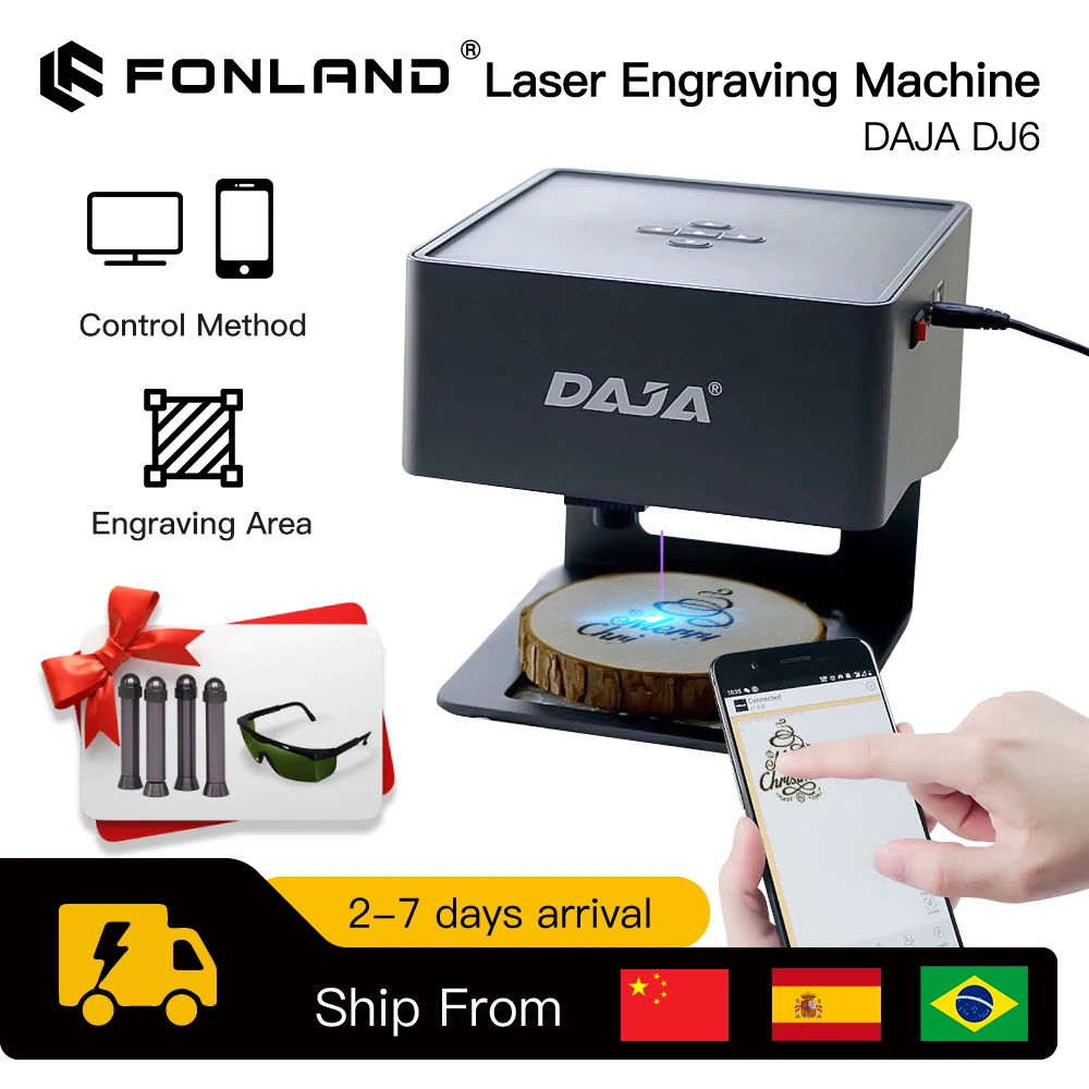 Industrial Laser Printing Machine - DAJA-Máquina de Gravação a Laser, Gravador
