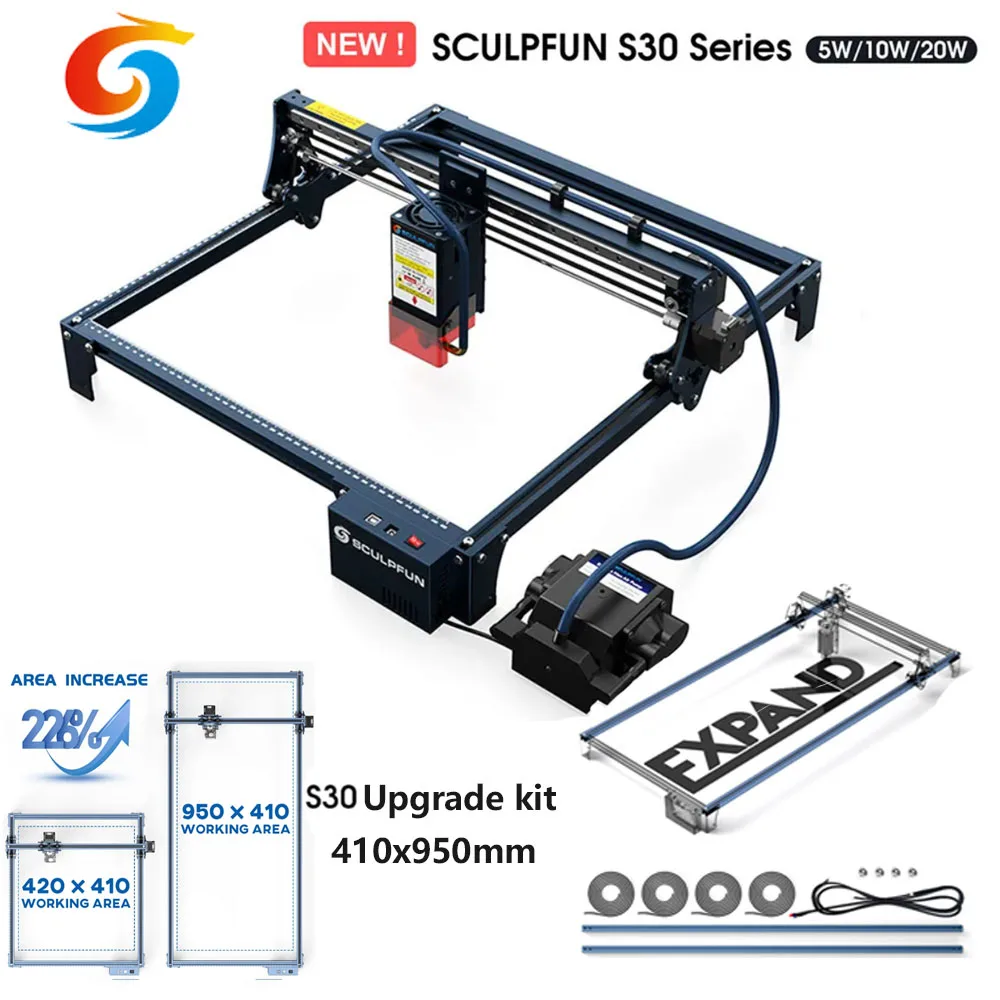 Industrial Acrylic Laser Cutter - Sculpfun s30 pro 20w gravador a