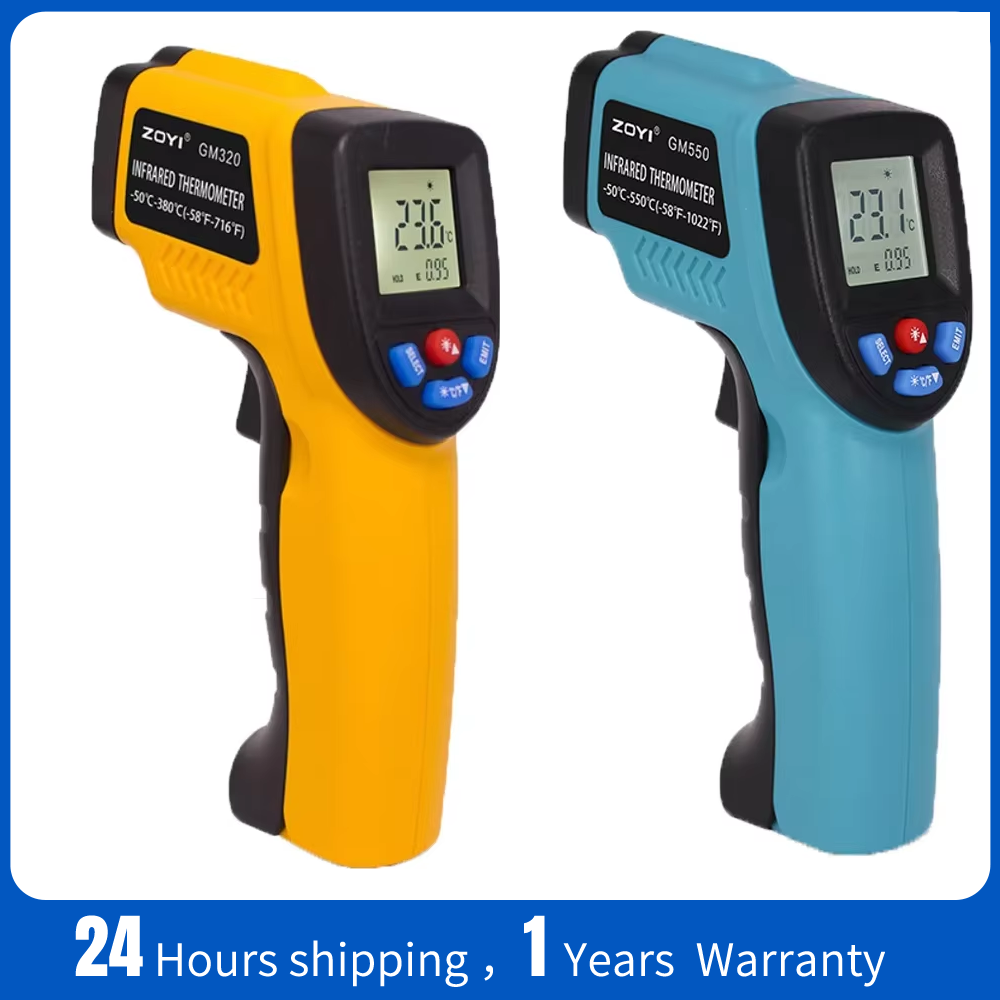 Industrial Laser Thermometer Gun - Termômetro Infravermelho Portátil para Cozinha, Forno