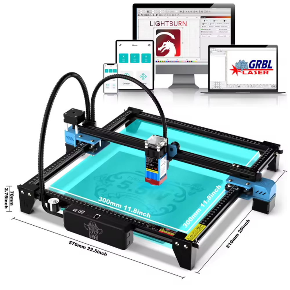 Twotrees TTS-55 pro/TTS-10 pro - Industrial Laser Engraver avaliação e preço