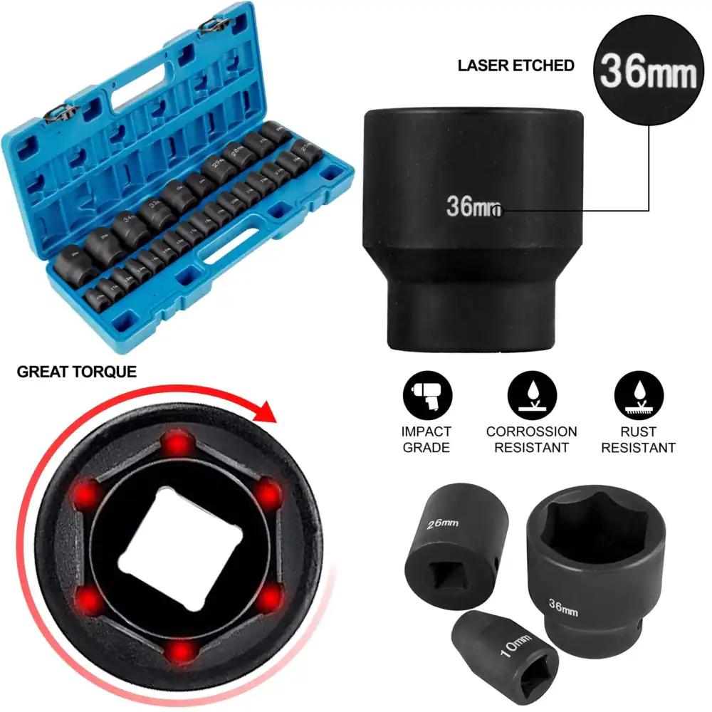 Conjunto de Soquetes de Impact - Industrial Laser Etching avaliação e preço