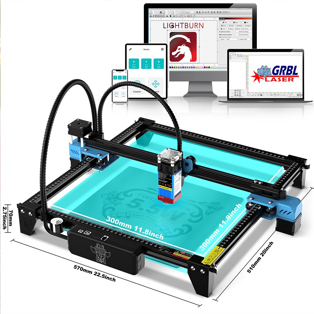 Twotrees TTS-55Pro iniciante g - Air Assist Pump Laser avaliação e preço