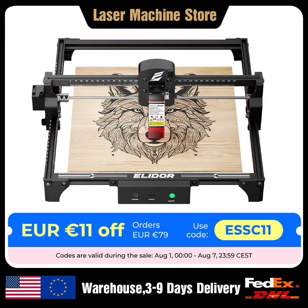 ELIDOR Z6 6W Máquina de Gravaç - Industrial Acrylic Laser Cutter avaliação e preço